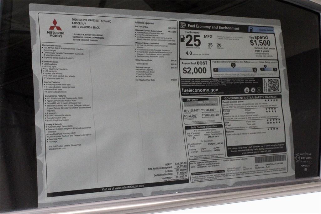 2026 Mitsubishi Eclipse Cross LE