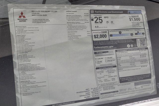 2026 Mitsubishi Eclipse Cross Ralliart