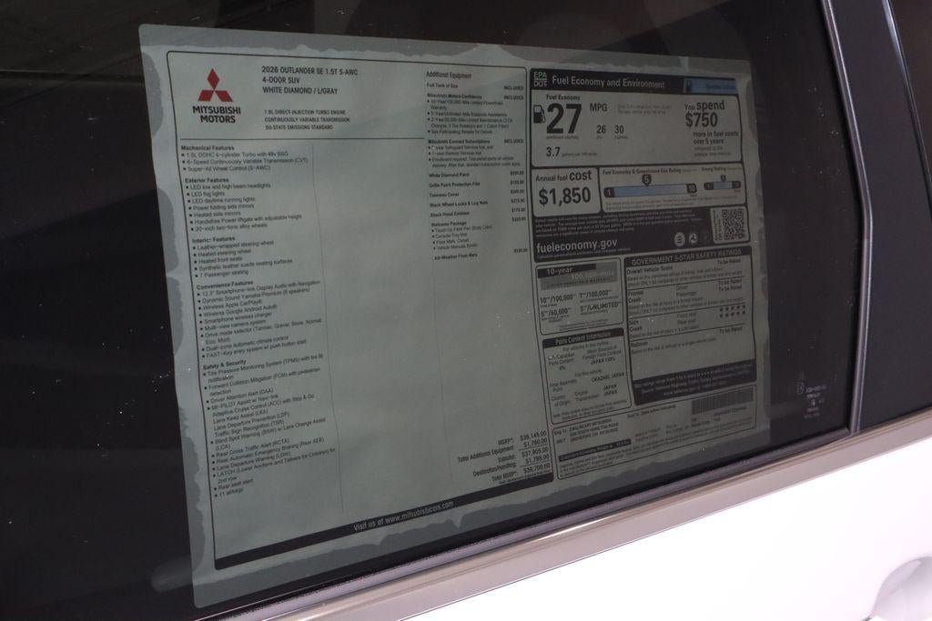 2026 Mitsubishi Outlander SE