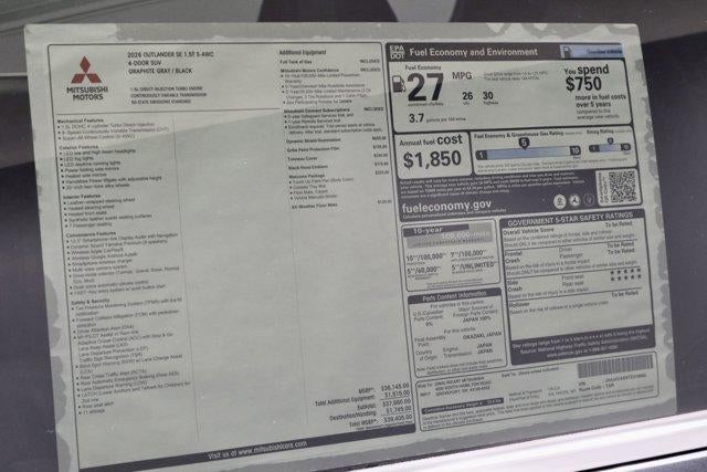 2026 Mitsubishi Outlander SE