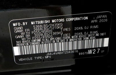 2026 Mitsubishi Outlander LE