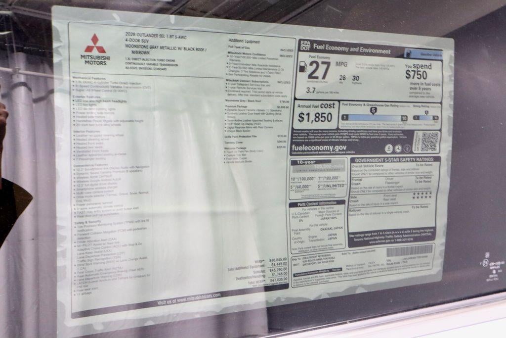 2026 Mitsubishi Outlander SEL