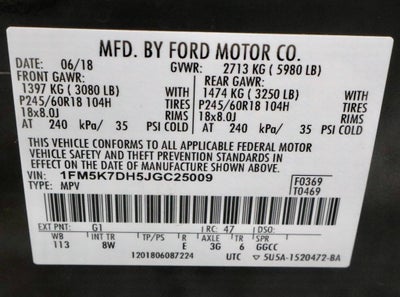 2018 Ford Explorer XLT