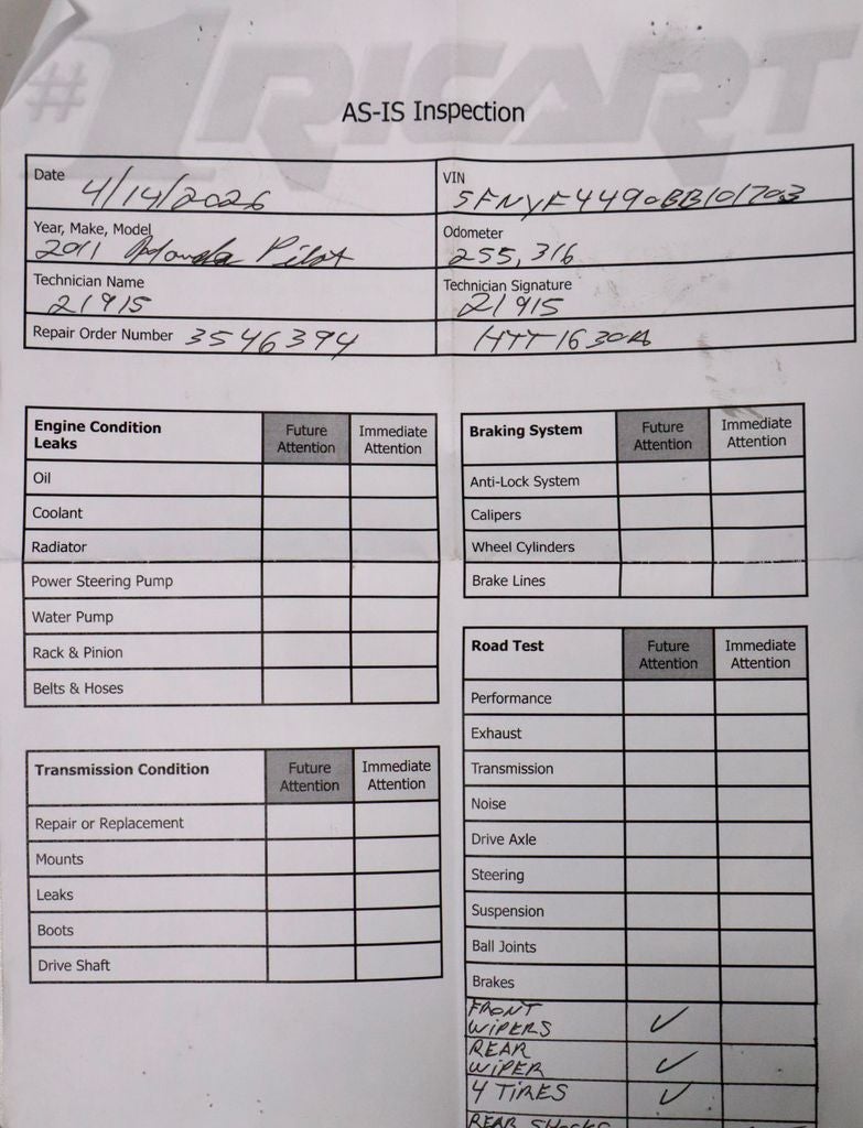 2011 Honda Pilot Touring