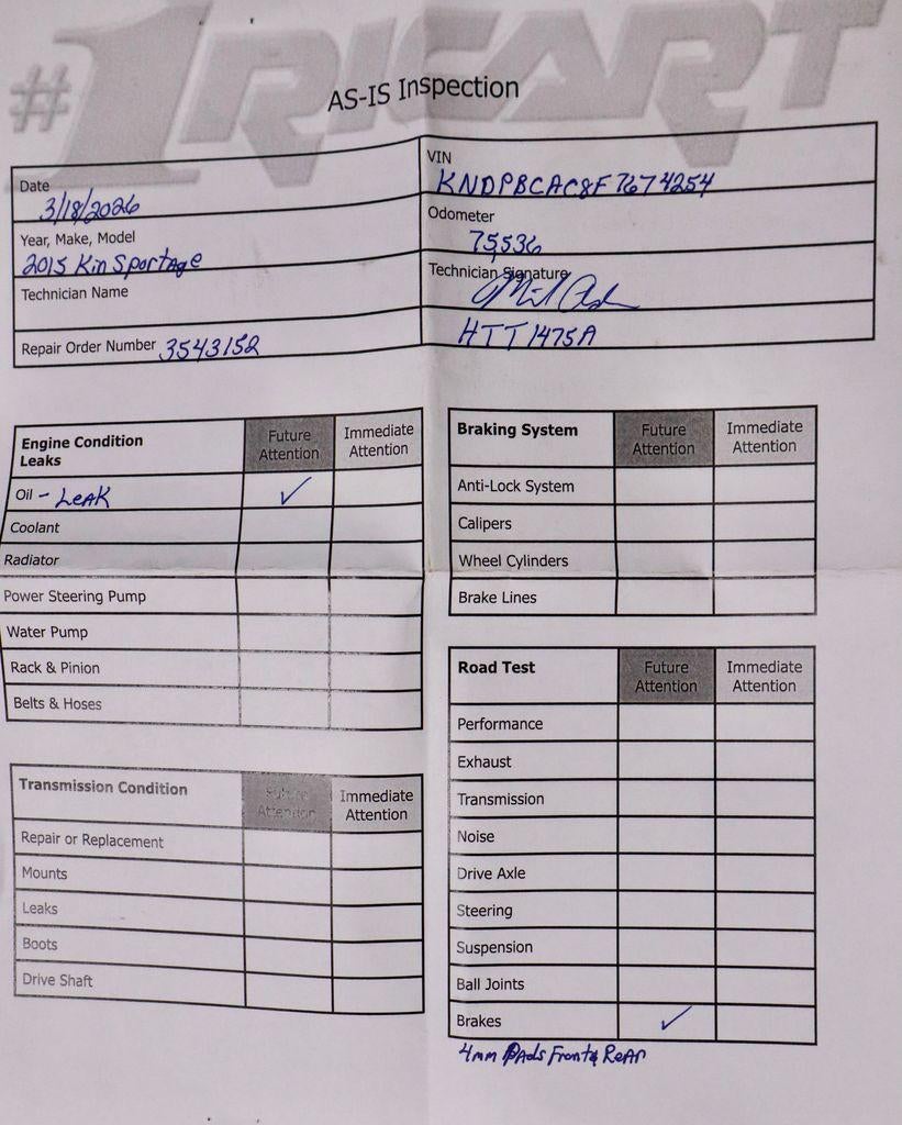 2015 Kia Sportage LX