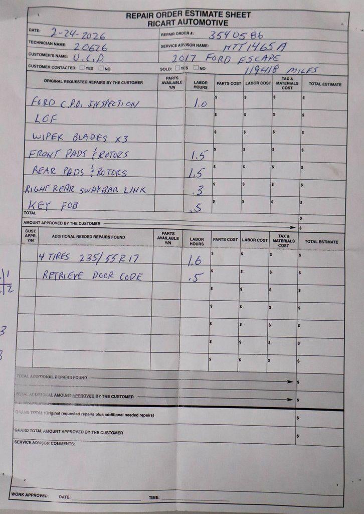 2017 Ford Escape SE FWD