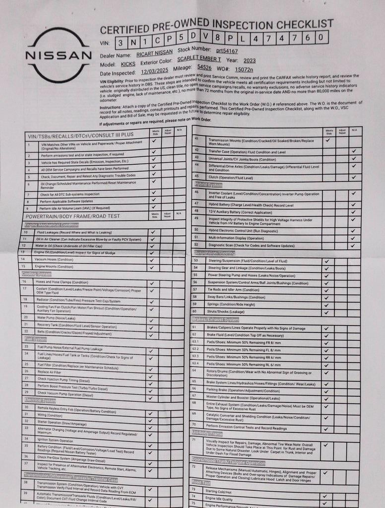 2023 Nissan Kicks SR FWD