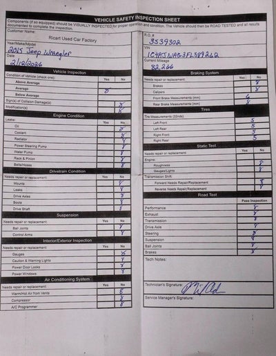 2015 Jeep Wrangler Sport