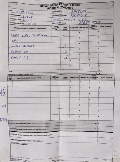 2025 Honda Civic Sedan LX