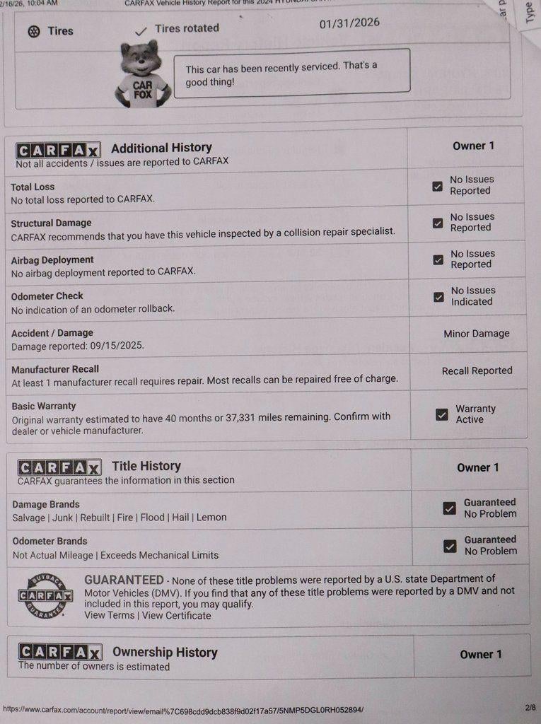 2024 Hyundai SANTA FE Calligraphy