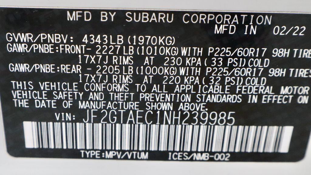 2022 Subaru Crosstrek Premium