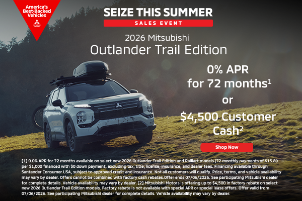 0% APR for 72 Months or $4,500 Customer Cash