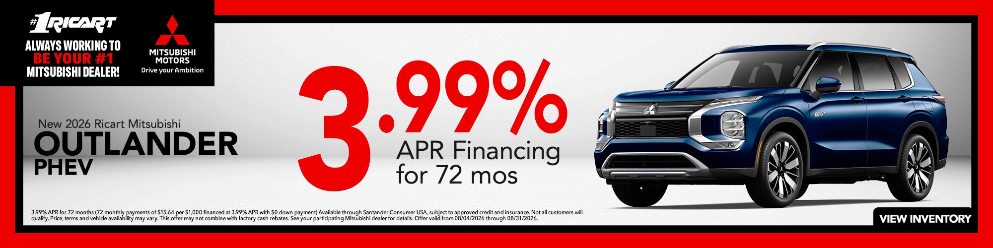 2026 Mitsubishi Outlander PHEV