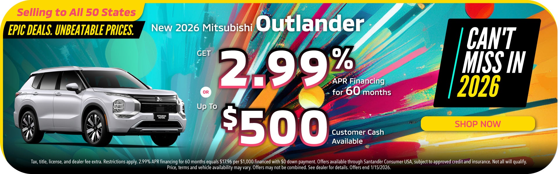 New 2026 Mitsubishi Outlander