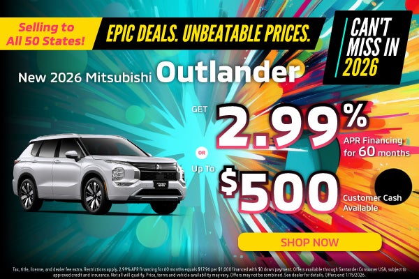 New 2026 Mitsubishi Outlander
