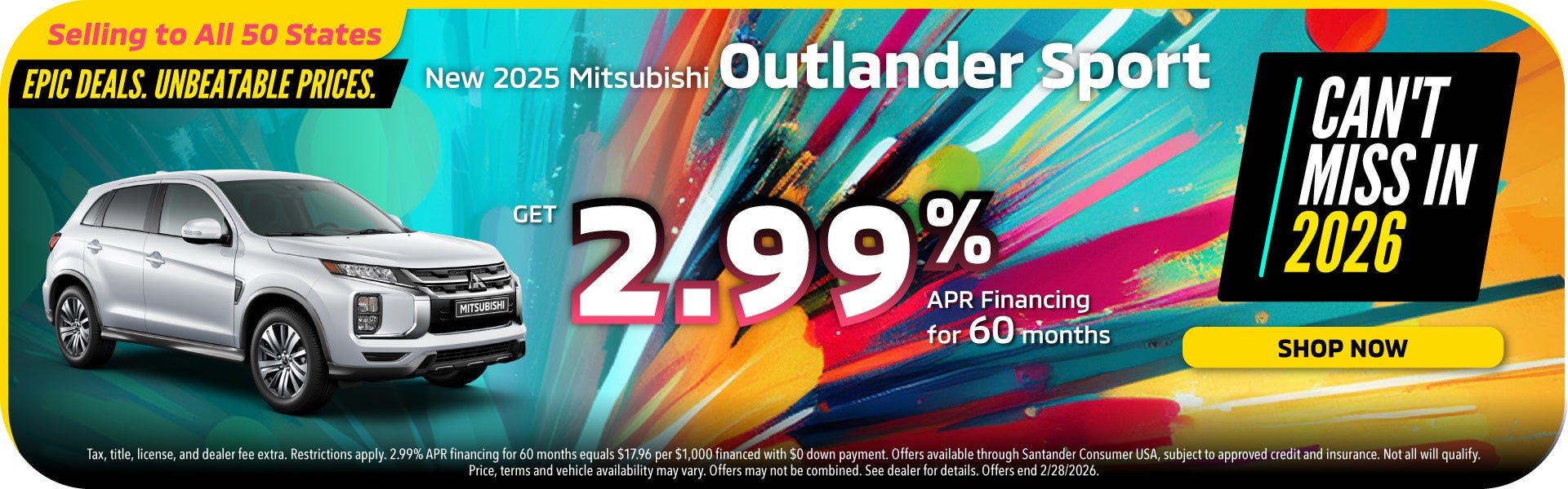 New 2025 Mitsubishi Outlander Sport
