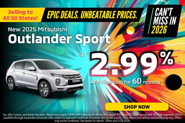 New 2025 Mitsubishi Outlander Sport
