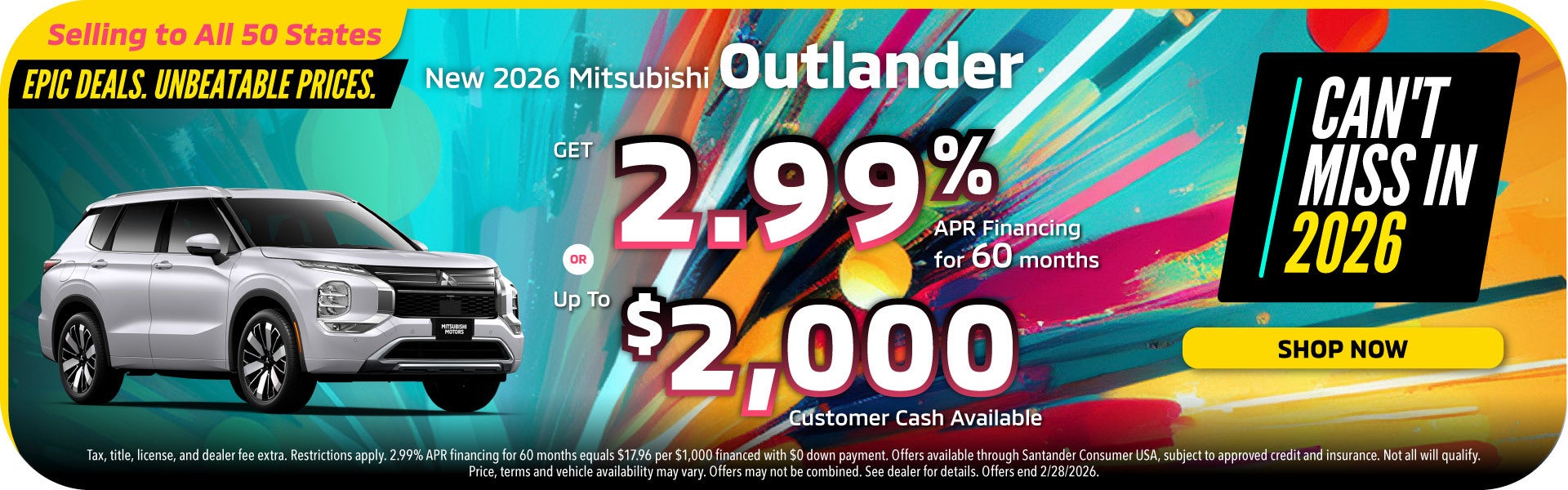 New 2026 Mitsubishi Outlander