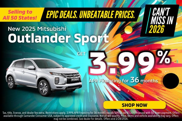 New 2025 Mitsubishi Outlander Sport