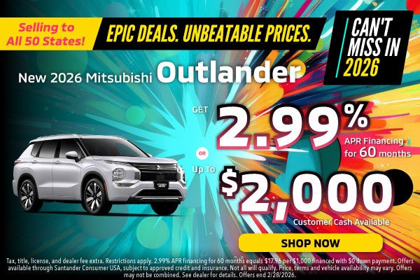 New 2026 Mitsubishi Outlander