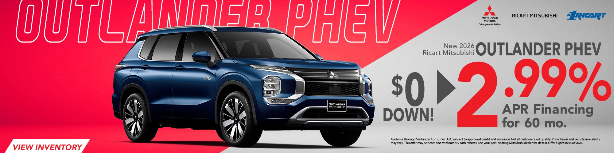 2026 Mitsubishi Outlander PHEV