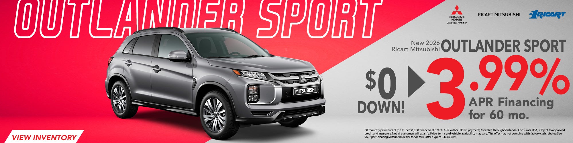 2026 Mitsubishi Outlander Sport